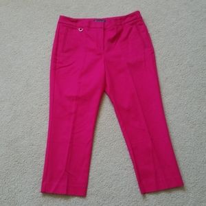 Adrianna Papell Hot Pink Capris Pants Size 8 NWT